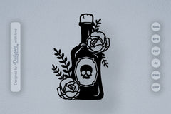 Poison Bottle with Roses Halloween SVG Bundle - CraftNest - Digital Crafting and Art
