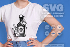 Poison Bottle with Roses Halloween SVG Bundle - CraftNest - Digital Crafting and Art