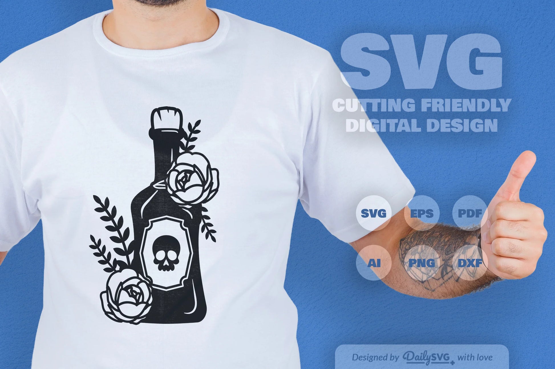 Poison Bottle with Roses Halloween SVG Bundle - CraftNest - Digital Crafting and Art