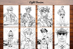 Police Offcer Coloring Books - CraftNest - Digital Crafting and Art