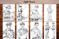 Police Offcer Coloring Books - CraftNest - Digital Crafting and Art