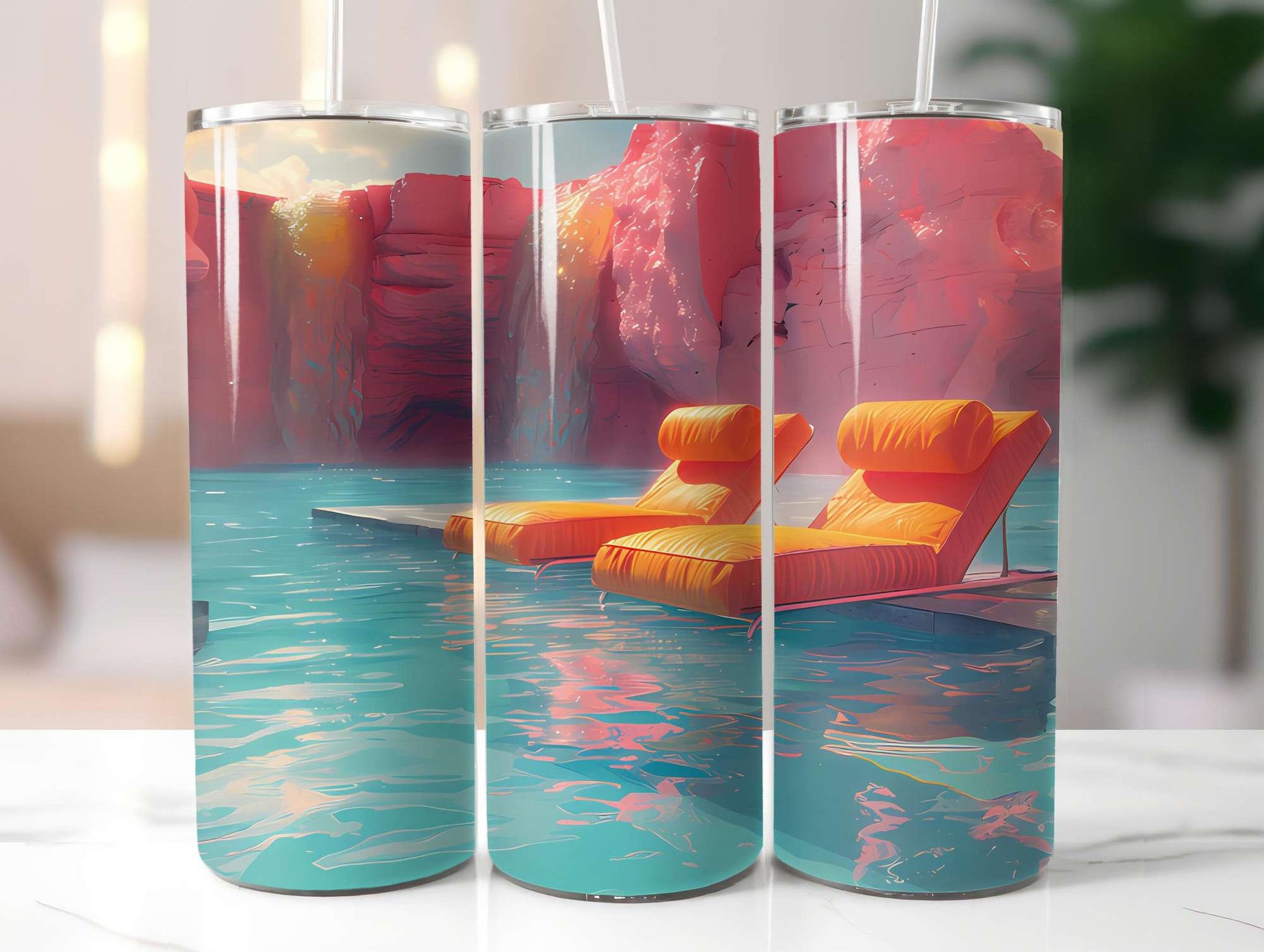 Summer Pool Party 1 Tumbler Wrap - CraftNest - Digital Crafting and Art