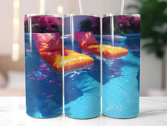 Summer Pool Party 3 Tumbler Wrap - CraftNest - Digital Crafting and Art