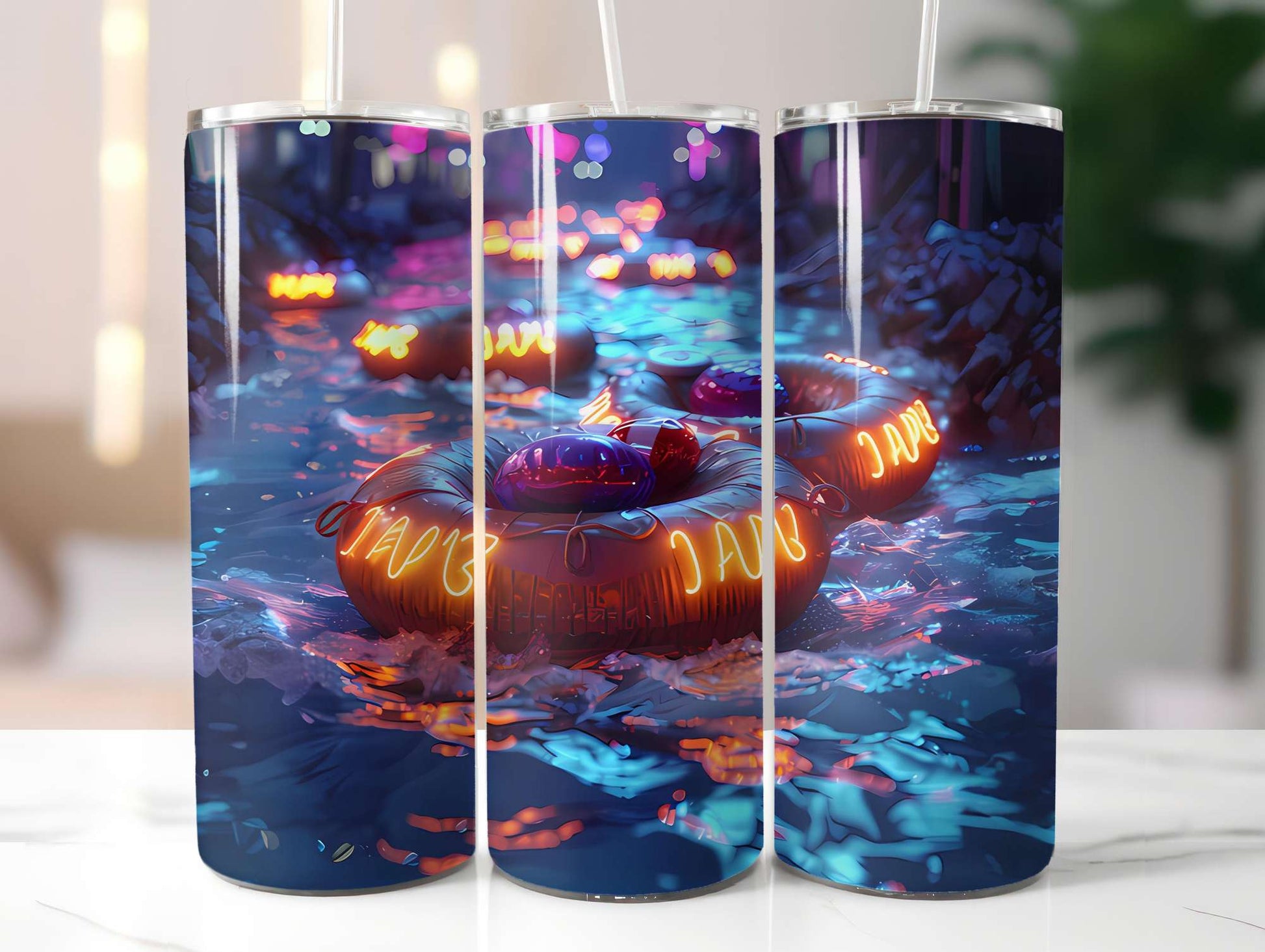 Summer Pool Party 3 Tumbler Wrap - CraftNest - Digital Crafting and Art