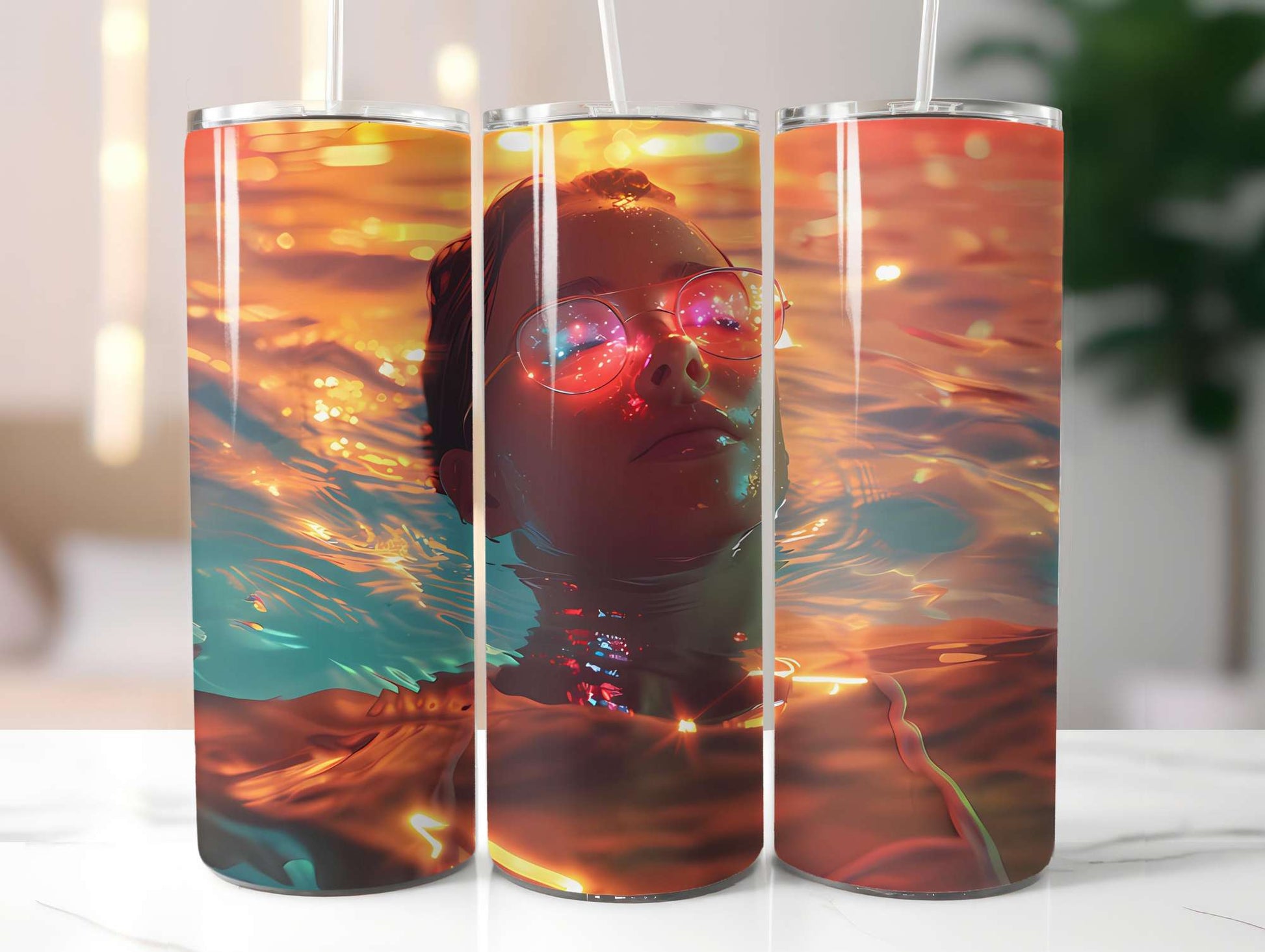 Summer Pool Party 2 Tumbler Wrap - CraftNest - Digital Crafting and Art