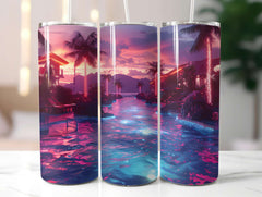 Summer Pool Party 1 Tumbler Wrap - CraftNest - Digital Crafting and Art