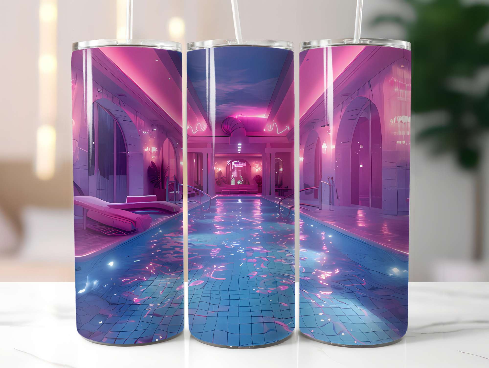 Summer Pool Party 1 Tumbler Wrap - CraftNest - Digital Crafting and Art