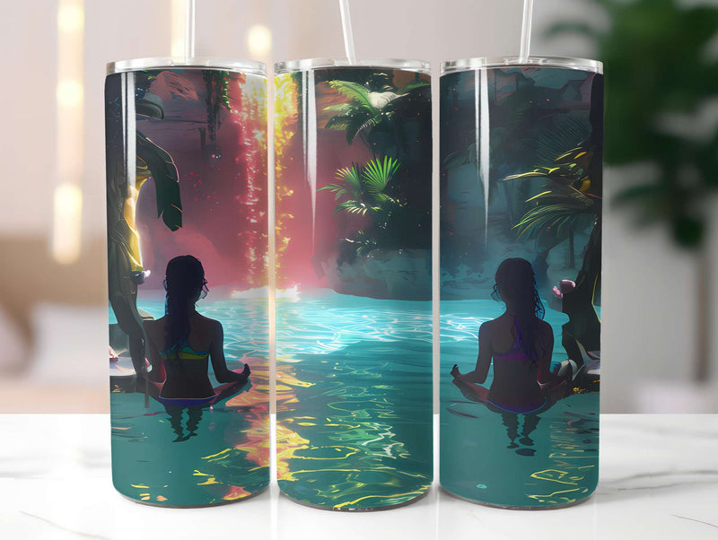 Summer Pool Party 3 Tumbler Wrap - CraftNest - Digital Crafting and Art