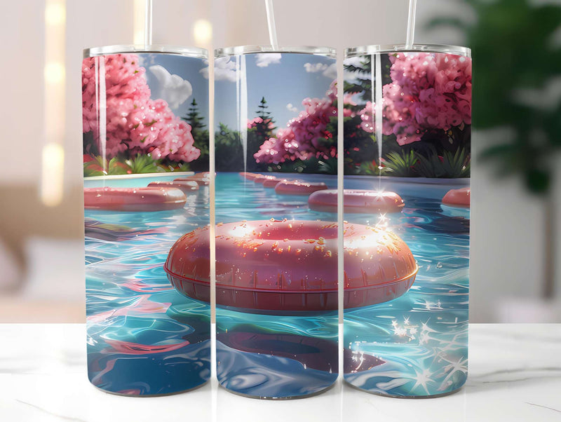 Summer Pool Party 4 Tumbler Wrap - CraftNest - Digital Crafting and Art