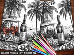 Pool Party Summer Coloring Books - CraftNest - Digital Crafting and Art