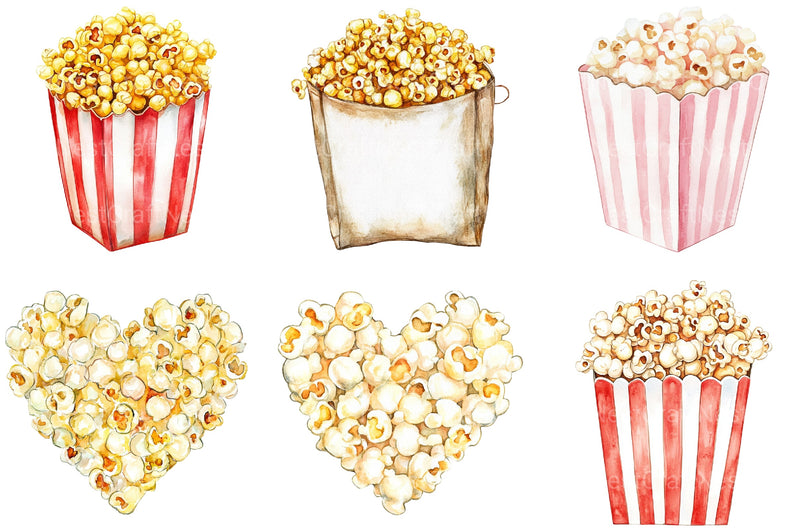 Popcorn Clipart Bundle - CraftNest - Digital Crafting and Art