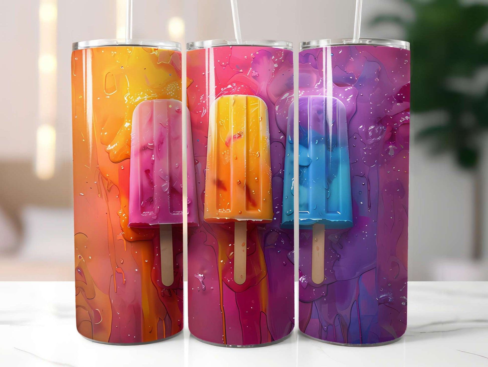 Popsicle Summer 4 Tumbler Wrap - CraftNest - Digital Crafting and Art