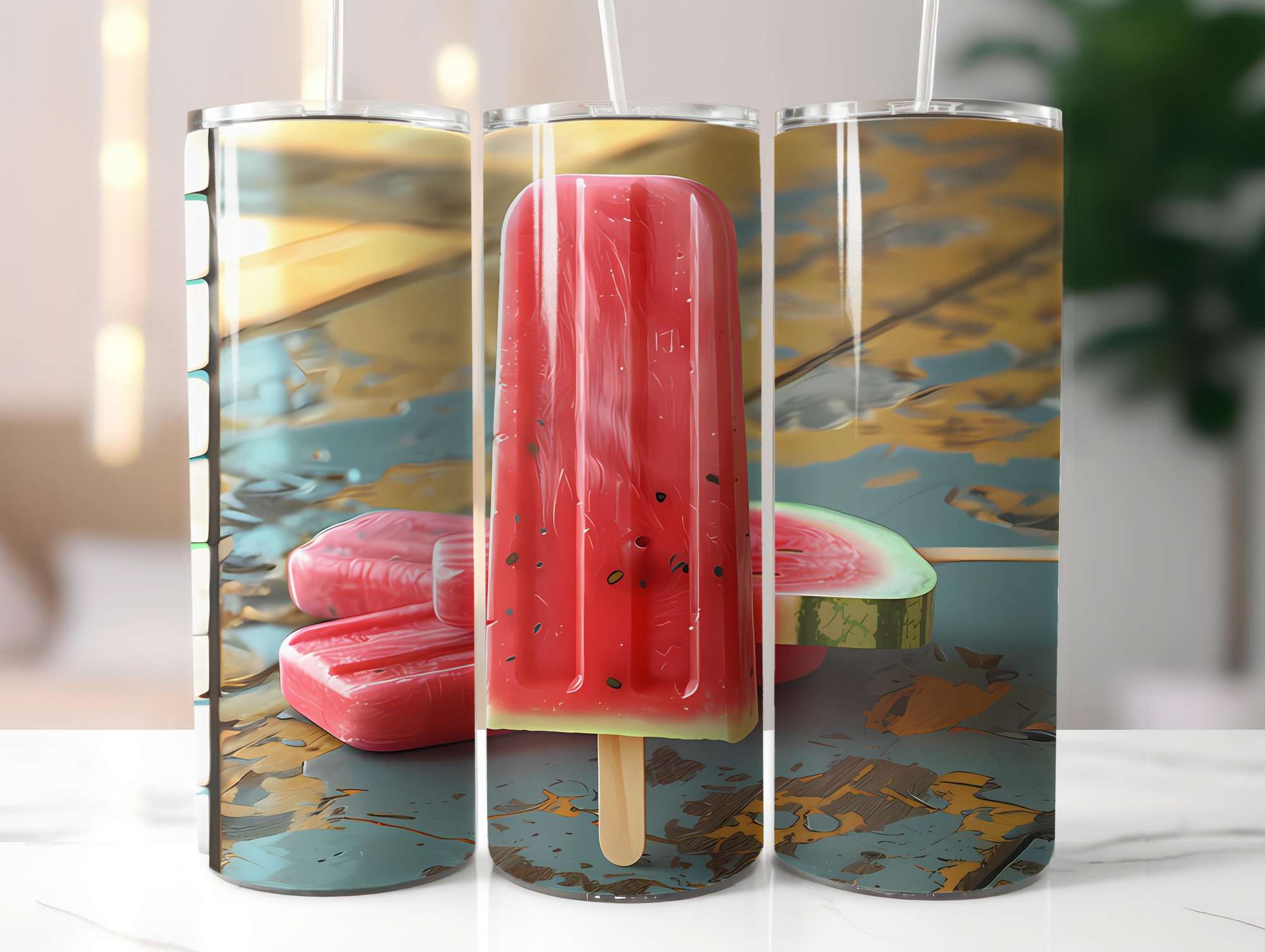 Popsicle Summer 2 Tumbler Wrap - CraftNest - Digital Crafting and Art