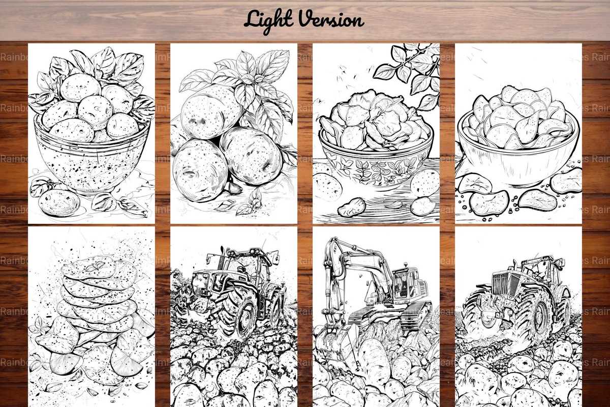 Potato Coloring Books - CraftNest - Digital Crafting and Art