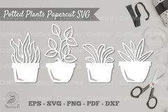 Potted Plants Papercut SVG Bundle - CraftNest - Digital Crafting and Art
