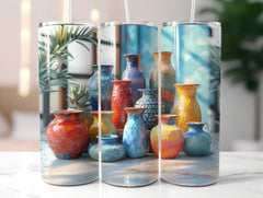 Pottery and Ceramics 3 Tumbler Wrap - CraftNest - Digital Crafting and Art