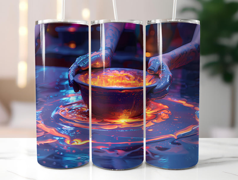 Pottery and Ceramics 2 Tumbler Wrap - CraftNest - Digital Crafting and Art