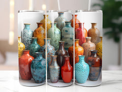 Pottery and Ceramics 3 Tumbler Wrap - CraftNest - Digital Crafting and Art