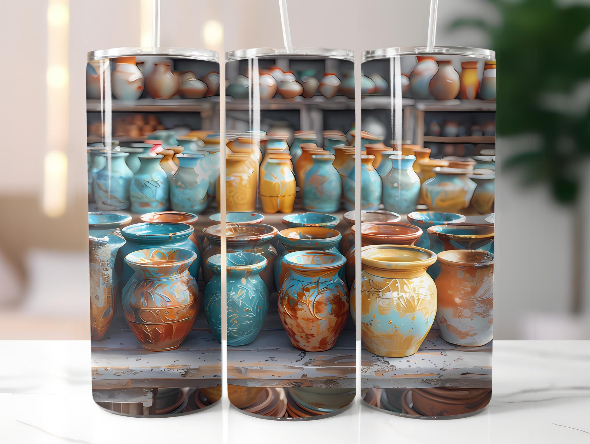 Pottery and Ceramics 2 Tumbler Wrap - CraftNest - Digital Crafting and Art