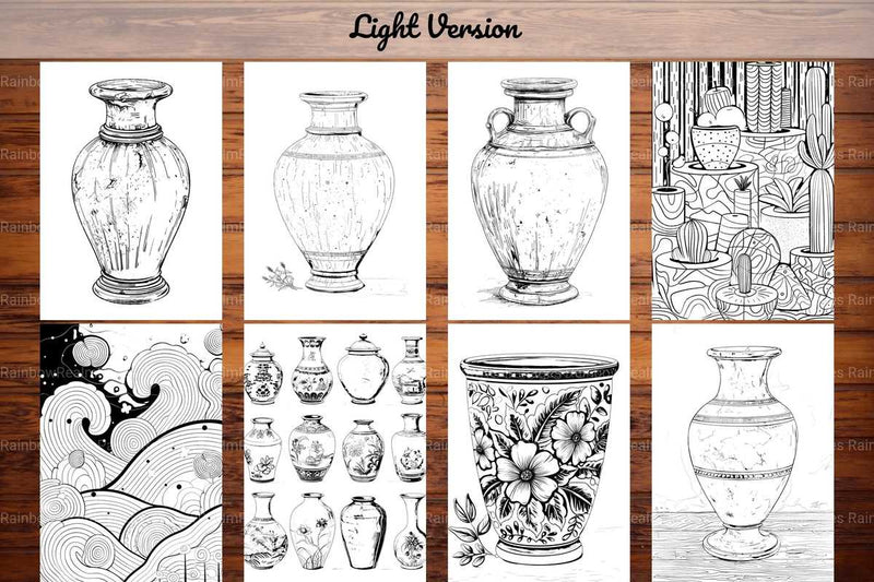 Pottery And Ceramics Coloring Books - CraftNest - Digital Crafting and Art