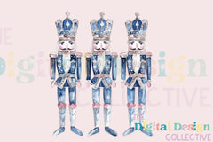 Preppy Chinoiserie Blue Nutcracker Clipart Bundle - CraftNest - Digital Crafting and Art