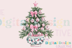 Preppy Chinoiserie Christmas Tree Clipart Bundle - CraftNest - Digital Crafting and Art