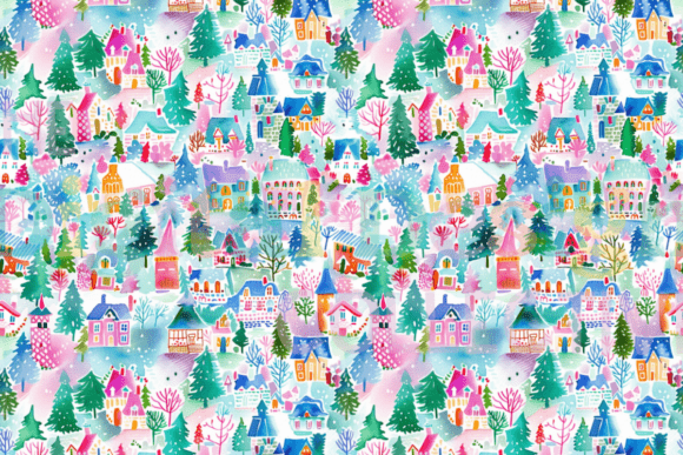 Preppy Lilly Inspired Christmas Seamless Digital Paper