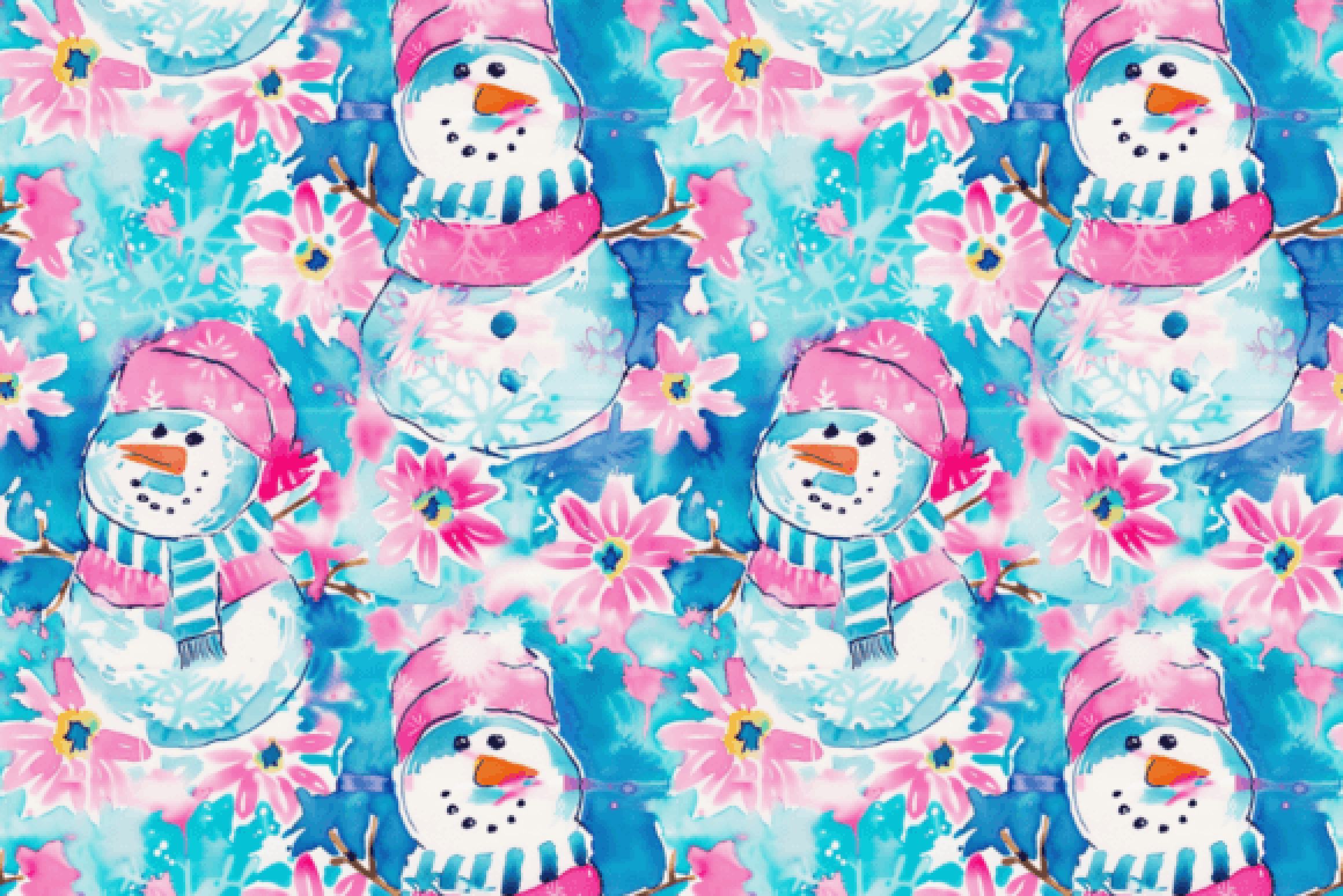 Preppy Christmas Seamless Digital Paper