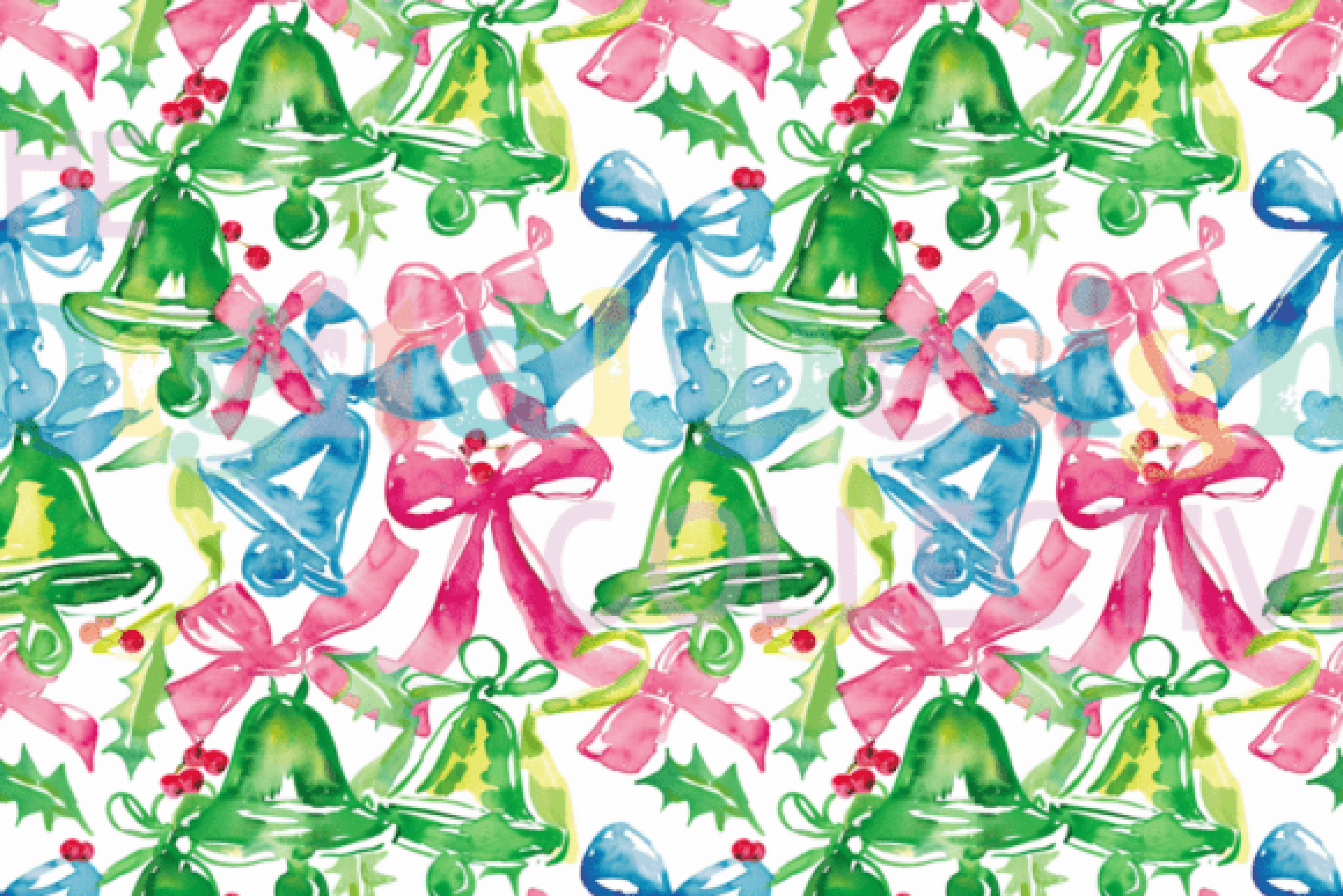 Preppy Lilly Inspired Christmas Seamless Digital Paper