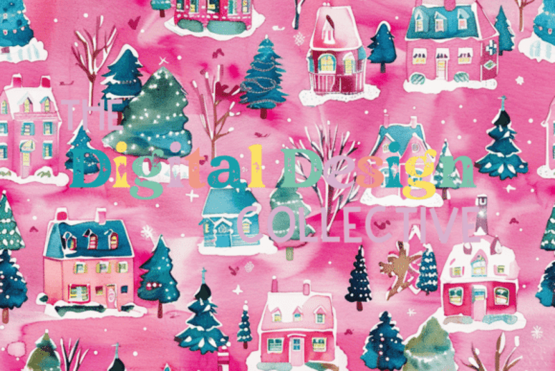 Preppy Lilly Inspired Christmas Seamless Digital Paper - CraftNest - Digital Crafting and Art