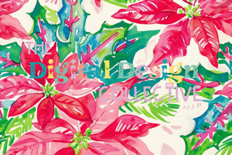 Preppy Lilly Inspired Christmas Seamless Digital Paper - CraftNest - Digital Crafting and Art