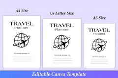 Travel Planner Canva Template Interior - CraftNest - Digital Crafting and Art