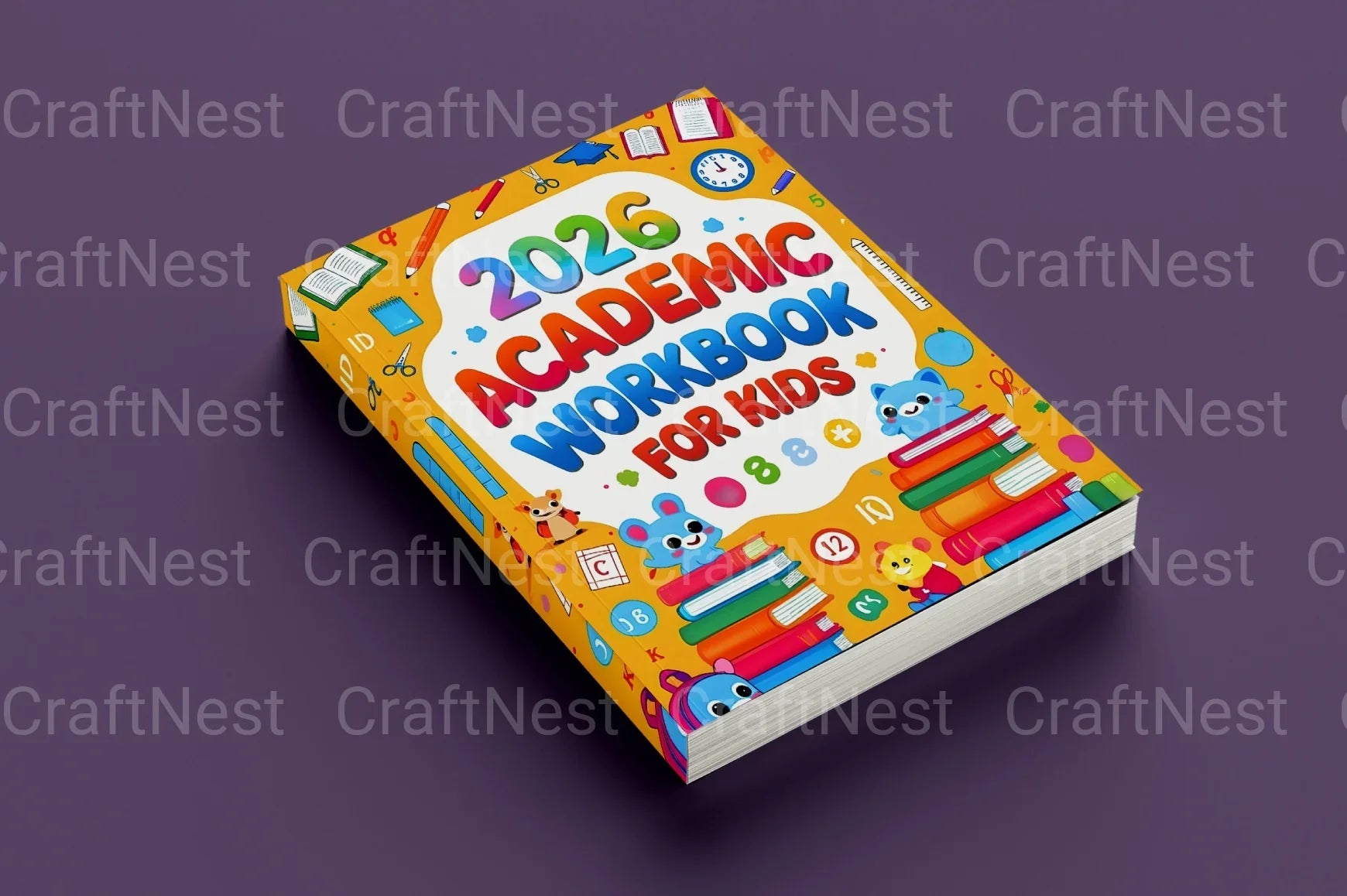 Academic Workbook for Kids - CraftNest - Digital Crafting and Art
