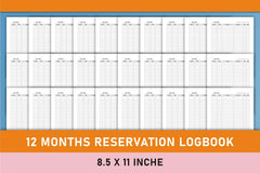 Restaurant Reservation Logbook Planner - CraftNest - Digital Crafting and Art