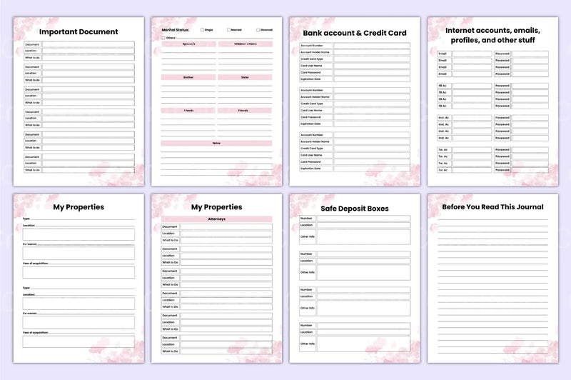 End of Life Planner Guide - CraftNest - Digital Crafting and Art