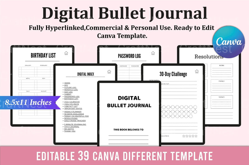 Bullet Journal - CraftNest - Digital Crafting and Art