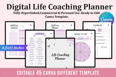 Life Coaching Planner for Personal Growth - CraftNest - Digital Crafting and Art