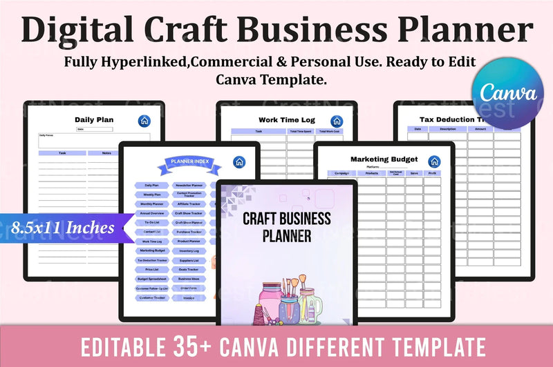 Craft Business Planner Guide - CraftNest - Digital Crafting and Art