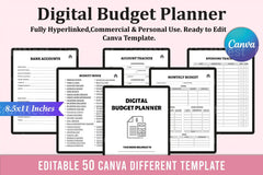 Budget Planner Template - CraftNest - Digital Crafting and Art