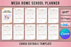 Mega Homeschool Planner - CraftNest - Digital Crafting and Art