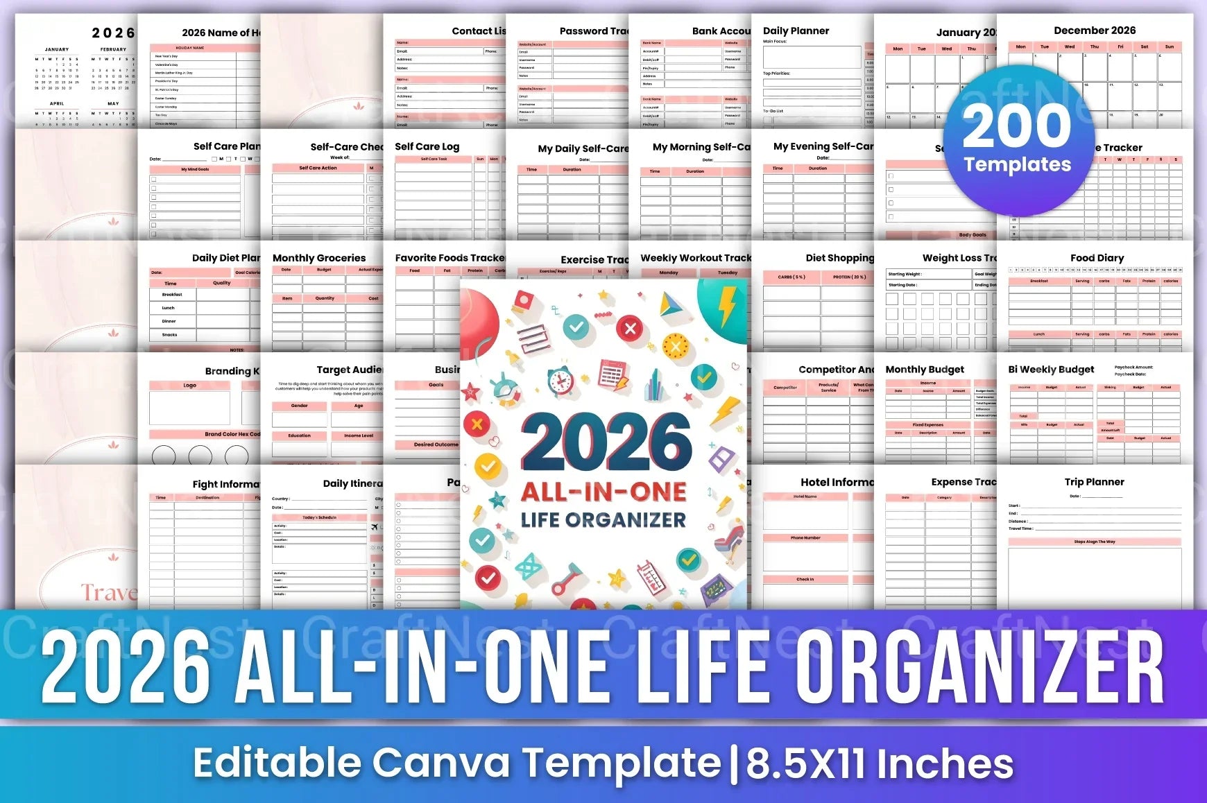 All-In-One Life Organizer - CraftNest - Digital Crafting and Art