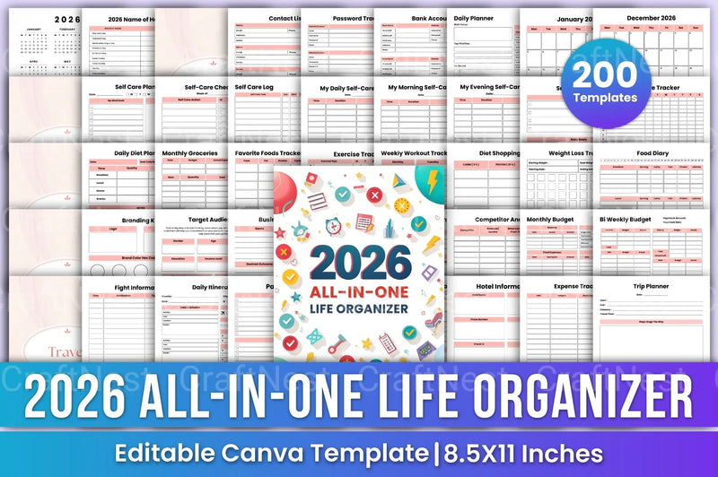 All-In-One Life Organizer - CraftNest - Digital Crafting and Art