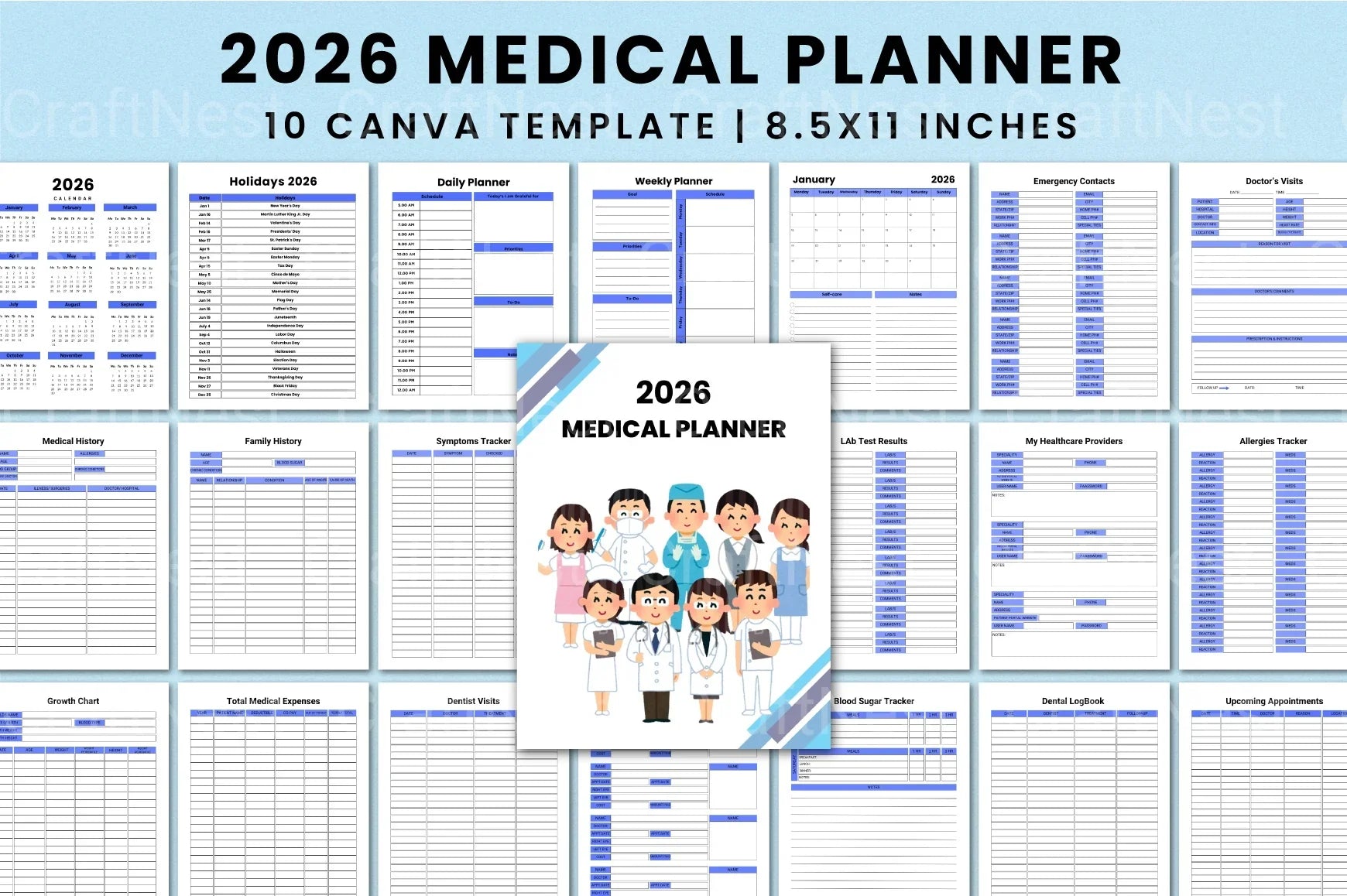 Medical Planner Template