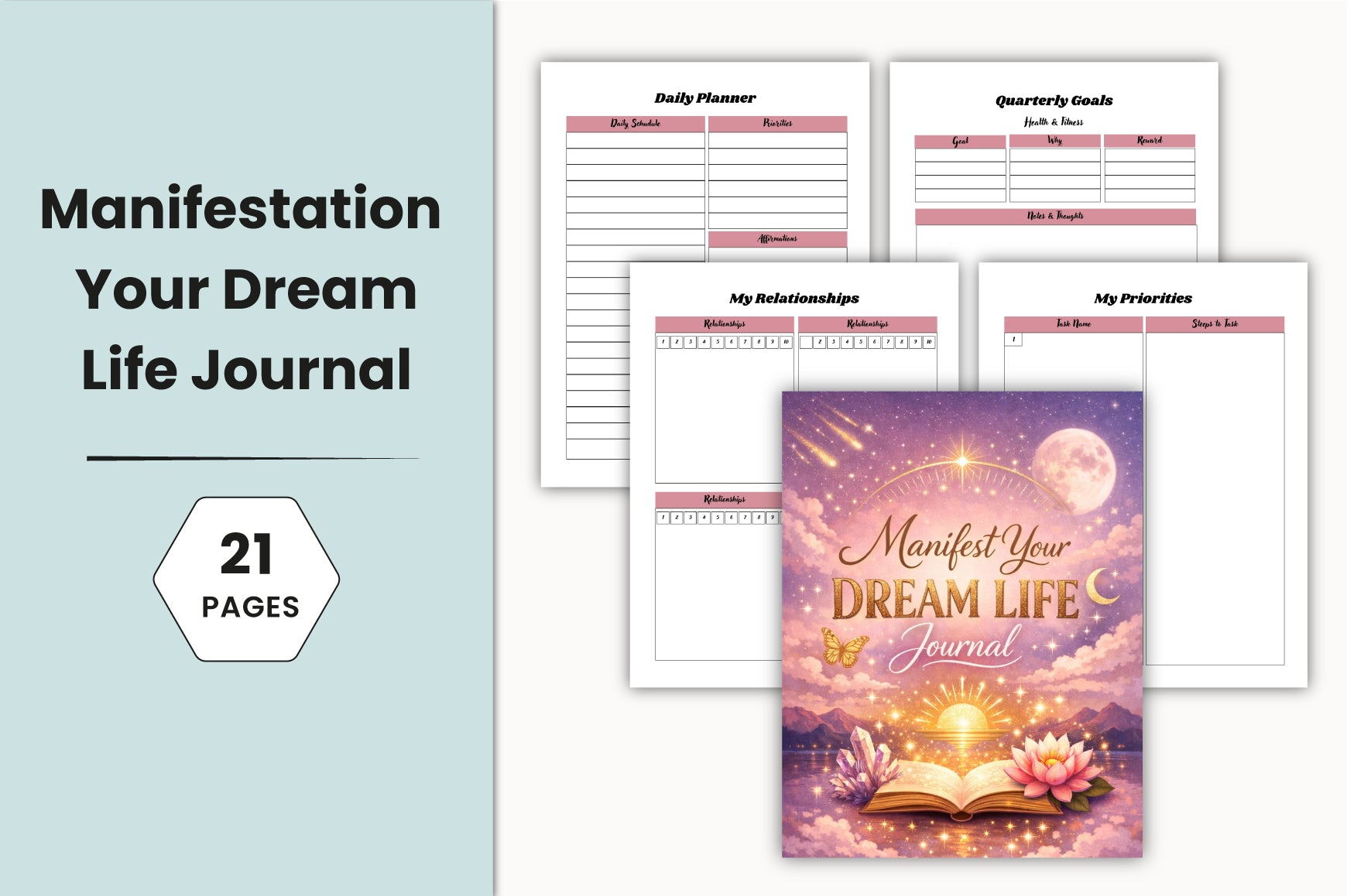 Manifest Your Dream Life Journal