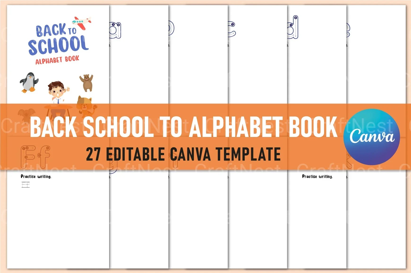 Back to School Alphabet Book - CraftNest - Digital Crafting and Art