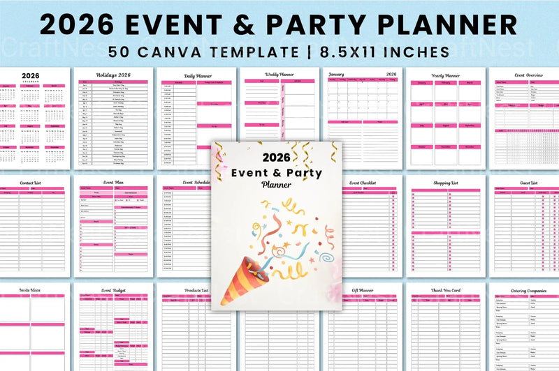 Event Party Planner Services - CraftNest - Digital Crafting and Art