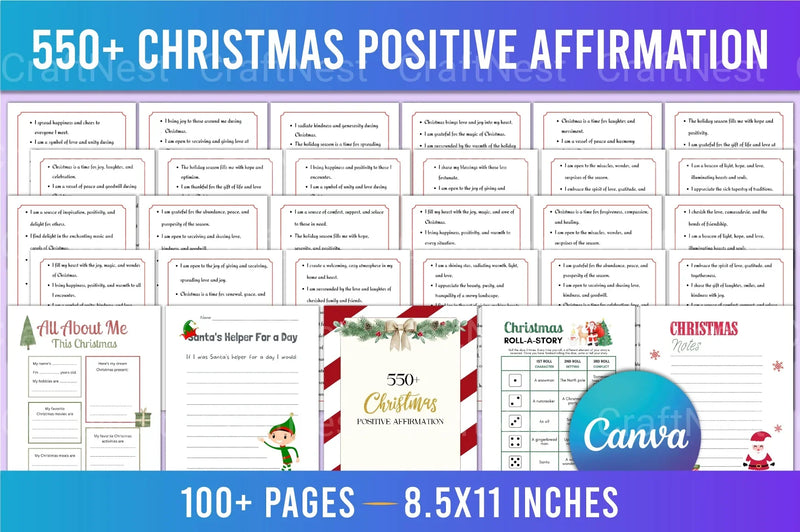 500 Christmas Positive Affirmations - CraftNest - Digital Crafting and Art