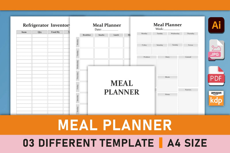 Meal Planner - CraftNest - Digital Crafting and Art