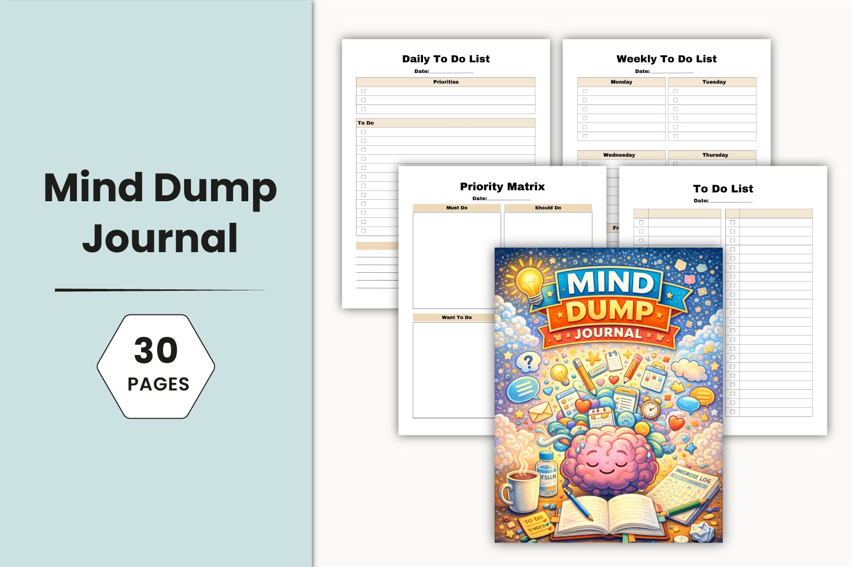 Mind Dump Journal for Creative Expression