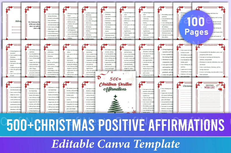 500 Christmas Positive Affirmations - CraftNest - Digital Crafting and Art